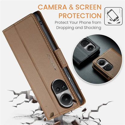 CASEME 023 Series For Oppo Reno10 5G (Global) / Reno10 Pro 5G (Global) Case RFID Blocking Wallet Phone Cover