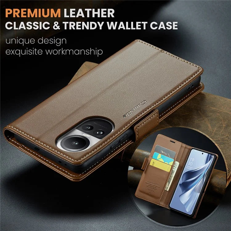 CASEME 023 Series For Oppo Reno10 5G (Global) / Reno10 Pro 5G (Global) Case RFID Blocking Wallet Phone Cover