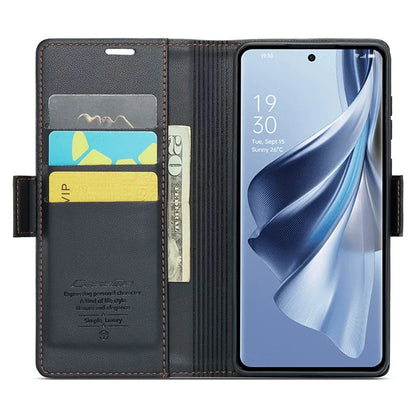 CASEME 023 Series For Oppo Reno10 5G (Global) / Reno10 Pro 5G (Global) Case RFID Blocking Wallet Phone Cover