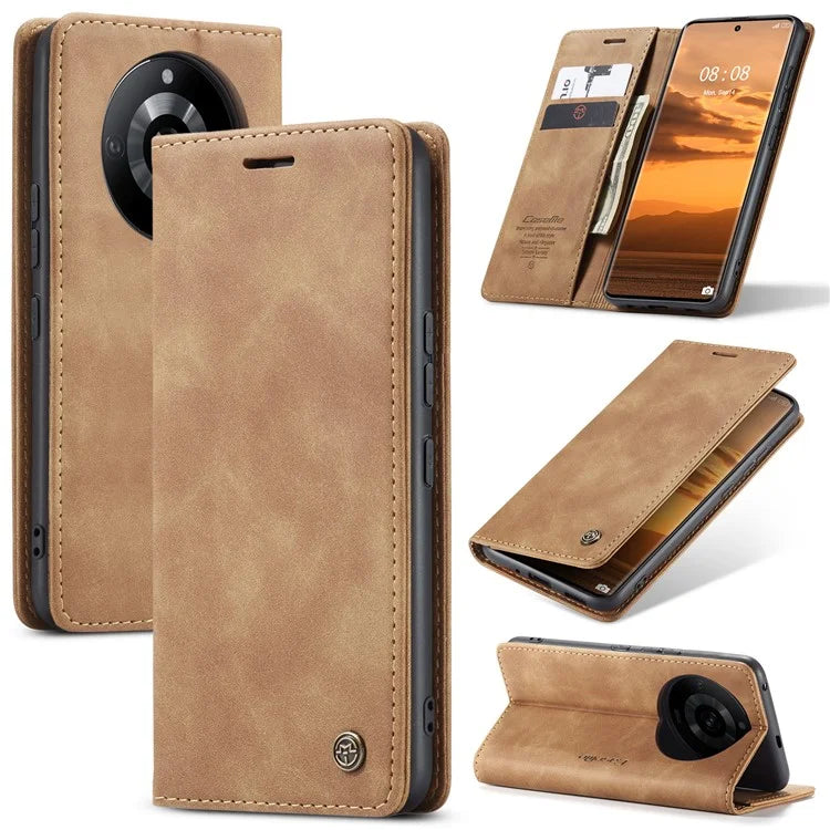 CASEME 013 Series For Realme 11 Pro 5G / 11 Pro+ 5G Case PU Leather Wallet Phone Cover