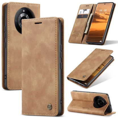CASEME 013 Series For Realme 11 Pro 5G / 11 Pro+ 5G Case PU Leather Wallet Phone Cover