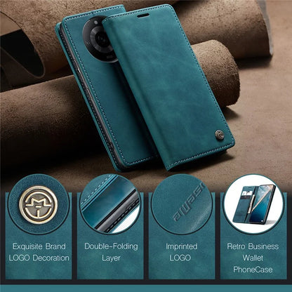 CASEME 013 Series For Realme 11 Pro 5G / 11 Pro+ 5G Case PU Leather Wallet Phone Cover