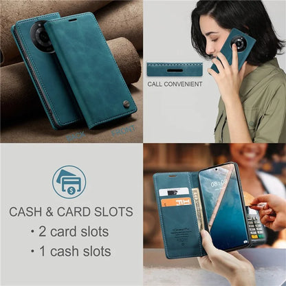 CASEME 013 Series For Realme 11 Pro 5G / 11 Pro+ 5G Case PU Leather Wallet Phone Cover