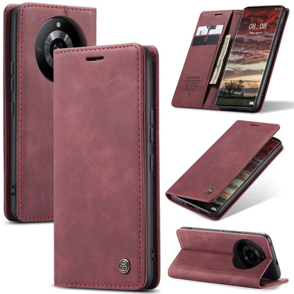 CASEME 013 Series For Realme 11 Pro 5G / 11 Pro+ 5G Case PU Leather Wallet Phone Cover