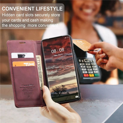 CASEME 013 Series For Realme 11 Pro 5G / 11 Pro+ 5G Case PU Leather Wallet Phone Cover