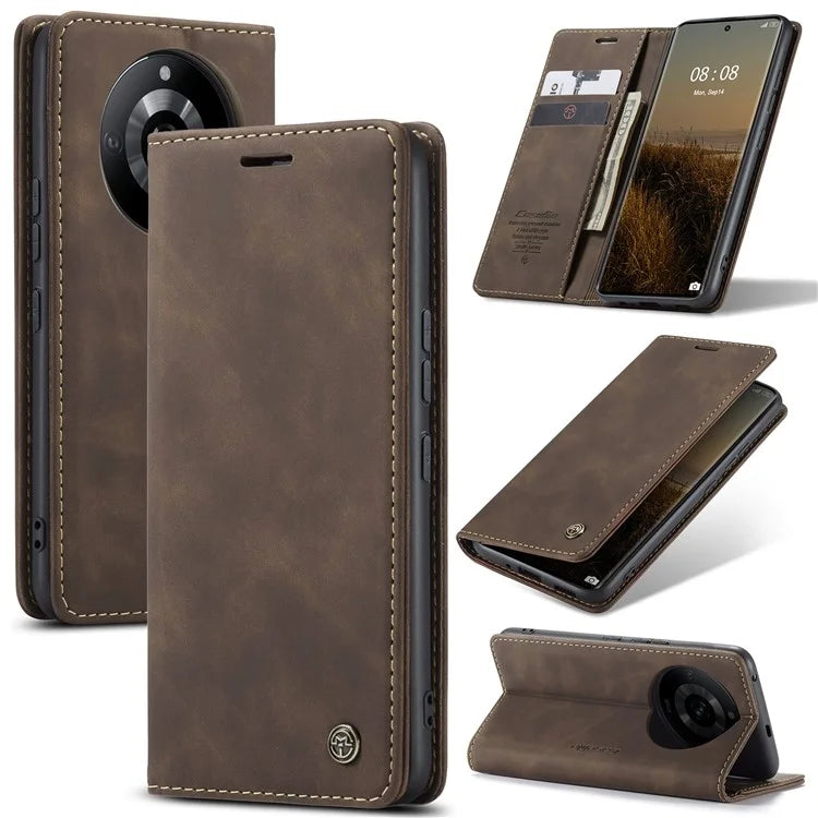 CASEME 013 Series For Realme 11 Pro 5G / 11 Pro+ 5G Case PU Leather Wallet Phone Cover