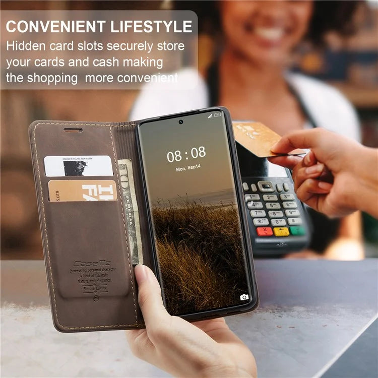 CASEME 013 Series For Realme 11 Pro 5G / 11 Pro+ 5G Case PU Leather Wallet Phone Cover