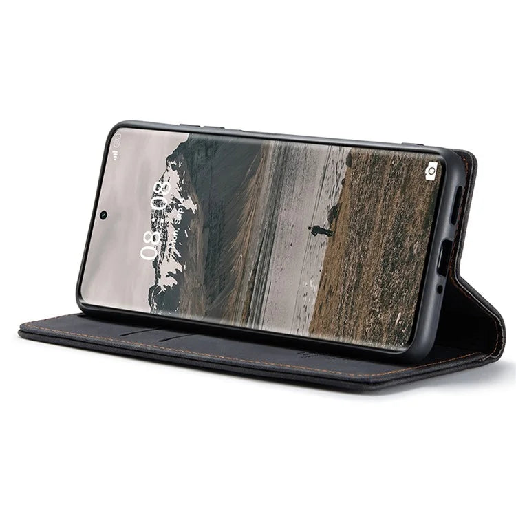 CASEME 013 Series For Realme 11 Pro 5G / 11 Pro+ 5G Case PU Leather Wallet Phone Cover