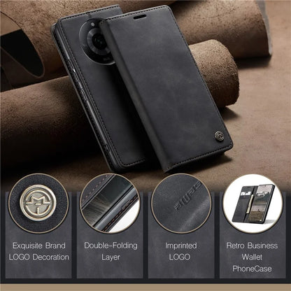 CASEME 013 Series For Realme 11 Pro 5G / 11 Pro+ 5G Case PU Leather Wallet Phone Cover