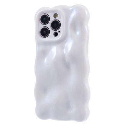 For iPhone 15 Pro Phone Case Anti-scratch Wavy Edge TPU Cover