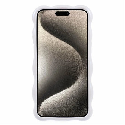 For iPhone 15 Pro Phone Case Anti-scratch Wavy Edge TPU Cover