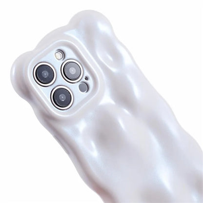For iPhone 15 Pro Phone Case Anti-scratch Wavy Edge TPU Cover