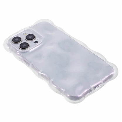 For iPhone 15 Pro Phone Case Anti-scratch Wavy Edge TPU Cover