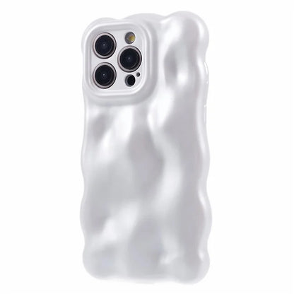 For iPhone 15 Pro Phone Case Anti-scratch Wavy Edge TPU Cover