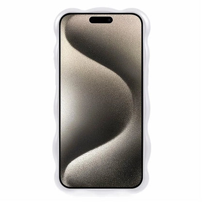 For iPhone 15 Pro Phone Case Anti-scratch Wavy Edge TPU Cover