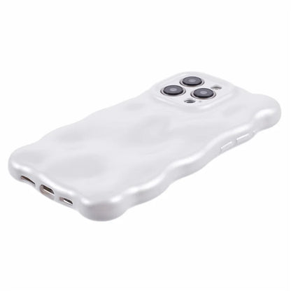 For iPhone 15 Pro Phone Case Anti-scratch Wavy Edge TPU Cover