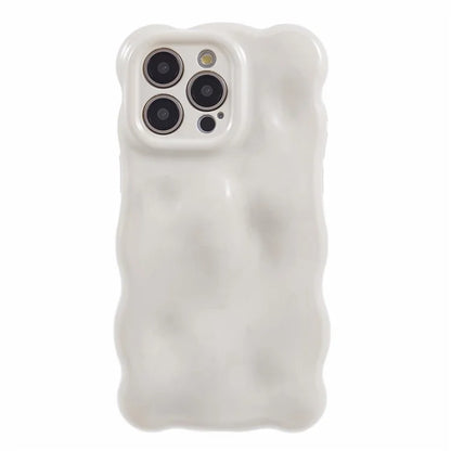 For iPhone 15 Pro Phone Case Anti-scratch Wavy Edge TPU Cover
