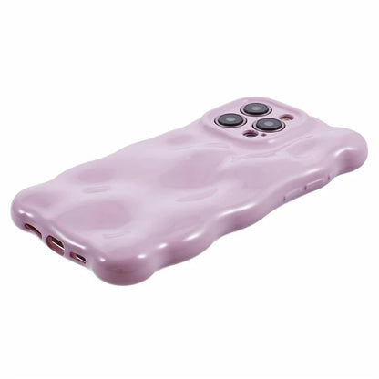 For iPhone 15 Pro Phone Case Anti-scratch Wavy Edge TPU Cover