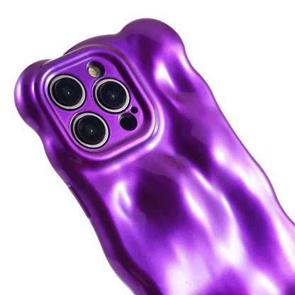 For iPhone 15 Pro Phone Case Anti-scratch Wavy Edge TPU Cover