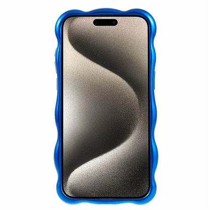 For iPhone 15 Pro Phone Case Anti-scratch Wavy Edge TPU Cover