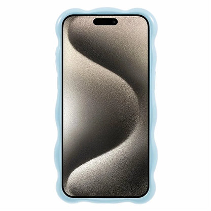 For iPhone 15 Pro Phone Case Anti-scratch Wavy Edge TPU Cover