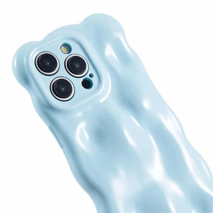 For iPhone 15 Pro Phone Case Anti-scratch Wavy Edge TPU Cover