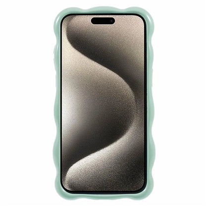 For iPhone 15 Pro Phone Case Anti-scratch Wavy Edge TPU Cover