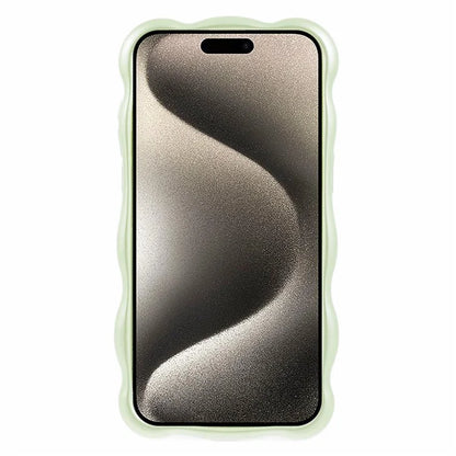 For iPhone 15 Pro Phone Case Anti-scratch Wavy Edge TPU Cover
