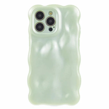 For iPhone 15 Pro Phone Case Anti-scratch Wavy Edge TPU Cover