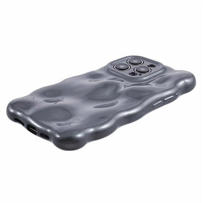 For iPhone 15 Pro Phone Case Anti-scratch Wavy Edge TPU Cover