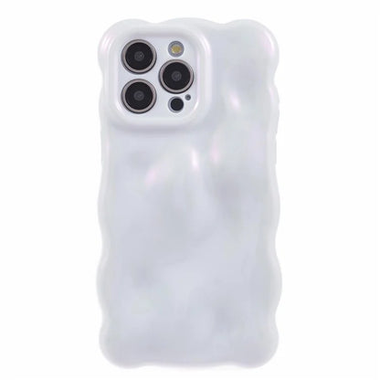 For iPhone 13 Pro TPU Case Wavy Edge Macaron Color Mobile Phone Cover