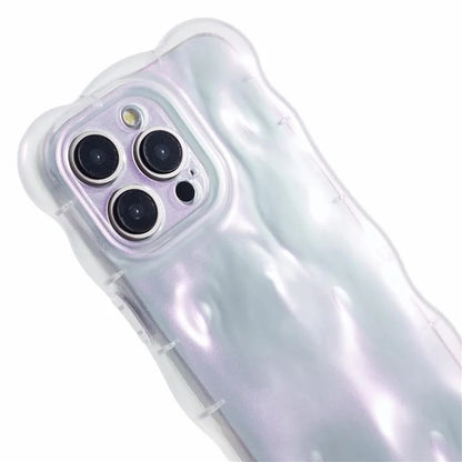 For iPhone 13 Pro TPU Case Wavy Edge Macaron Color Mobile Phone Cover