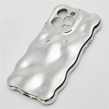 For iPhone 13 Pro TPU Case Wavy Edge Macaron Color Mobile Phone Cover