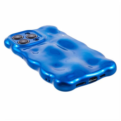 For iPhone 13 Pro TPU Case Wavy Edge Macaron Color Mobile Phone Cover