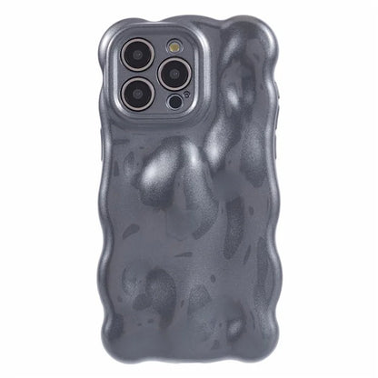 For iPhone 13 Pro TPU Case Wavy Edge Macaron Color Mobile Phone Cover