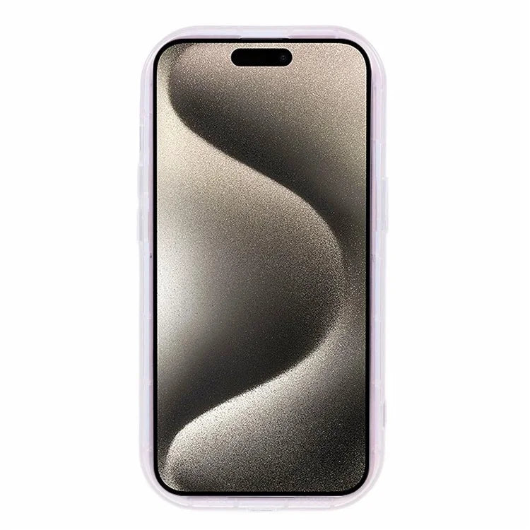 For iPhone 15 TPU Phone Case Meteorite Pattern Luxury Laser Back Cover