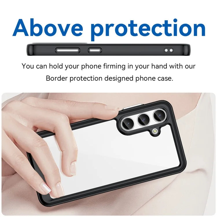 For Samsung Galaxy S24+ Case TPU + Acrylic Anti-scratch Phone Back Protector