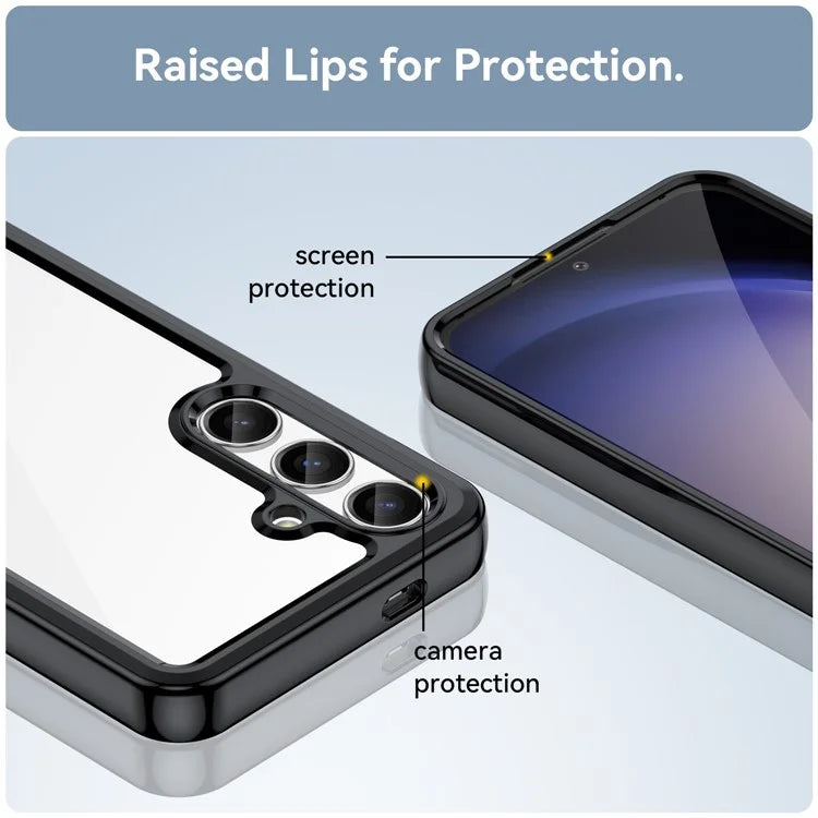 For Samsung Galaxy S24+ Case TPU + Acrylic Anti-scratch Phone Back Protector