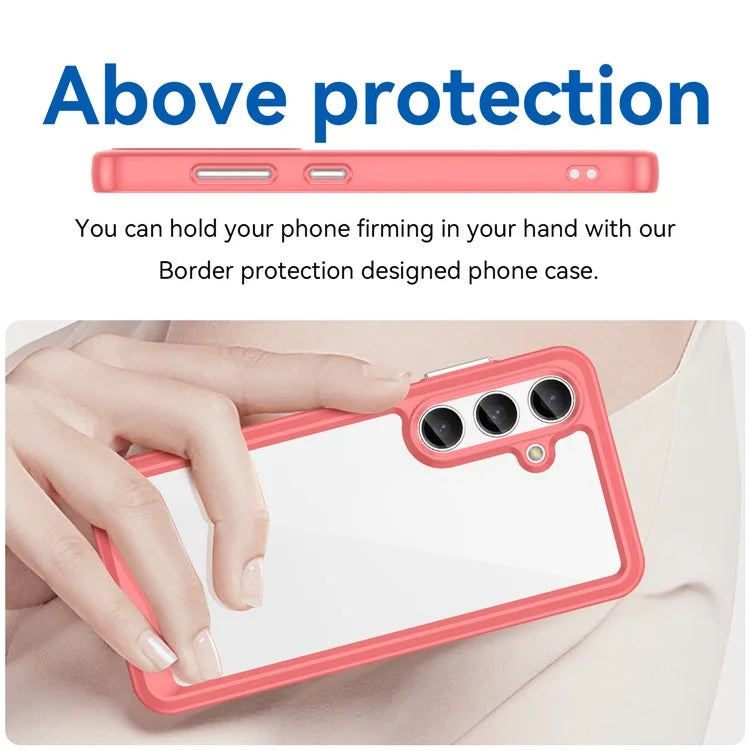 For Samsung Galaxy S24+ Case TPU + Acrylic Anti-scratch Phone Back Protector
