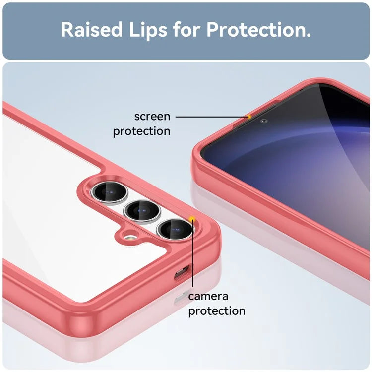 For Samsung Galaxy S24+ Case TPU + Acrylic Anti-scratch Phone Back Protector