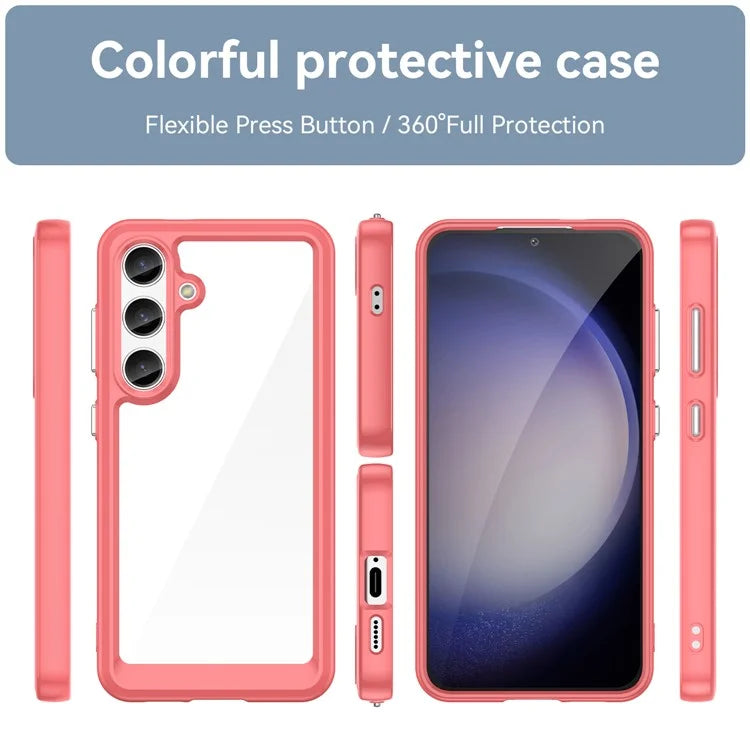 For Samsung Galaxy S24+ Case TPU + Acrylic Anti-scratch Phone Back Protector
