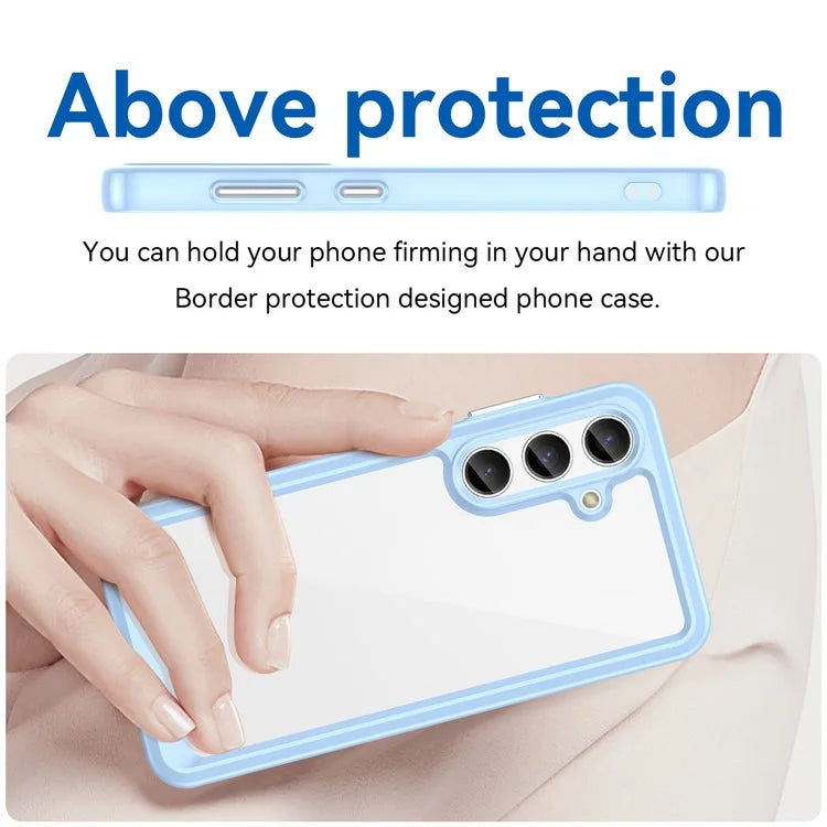 For Samsung Galaxy S24+ Case TPU + Acrylic Anti-scratch Phone Back Protector
