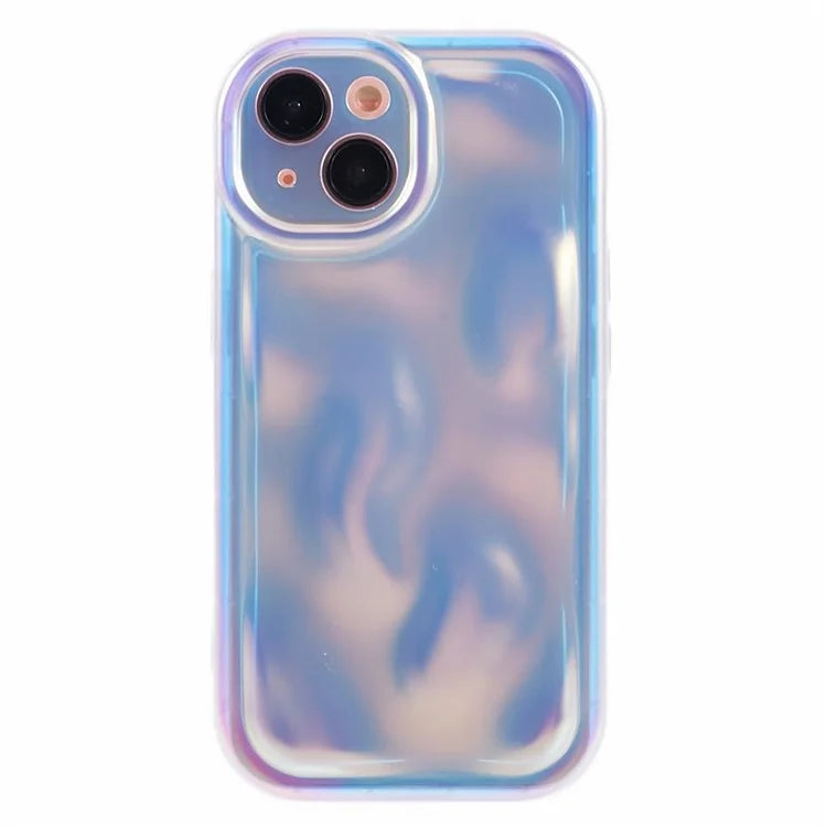 For iPhone 14 Case Camera Lens Protection Meteorite Pattern Phone Cover