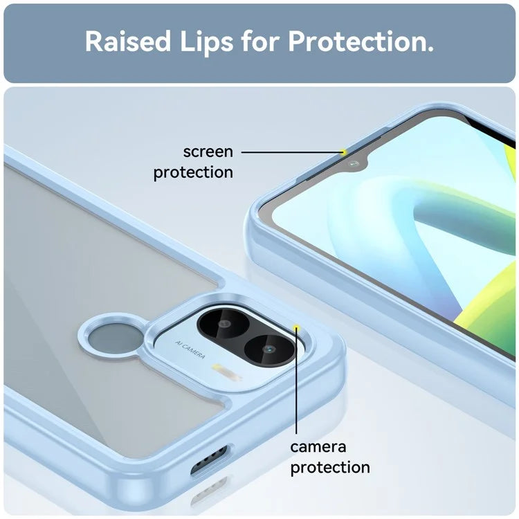 For Xiaomi Poco C50 4G / Poco C51 4G Case Anti-scratch TPU+Acrylic Phone Shell Cover