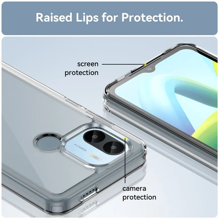 For Xiaomi Poco C50 4G / Poco C51 4G Case Anti-scratch TPU+Acrylic Phone Shell Cover