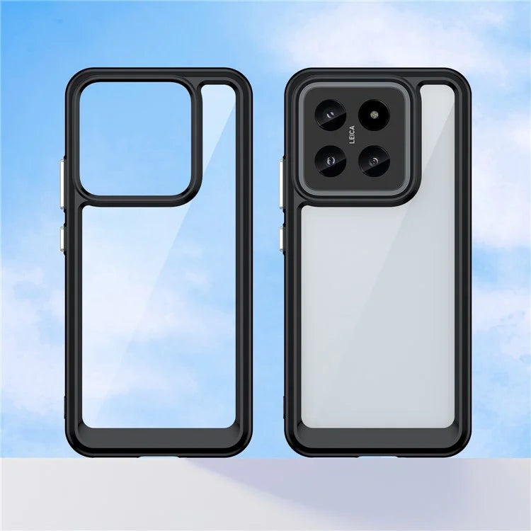 For Xiaomi 14 Case Anti-drop Shockproof TPU+Acrylic Mobile Phone Back Protector