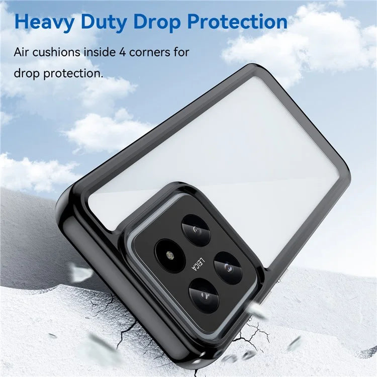 For Xiaomi 14 Case Anti-drop Shockproof TPU+Acrylic Mobile Phone Back Protector