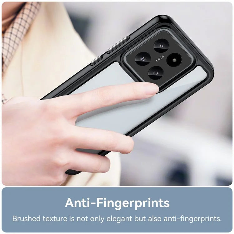 For Xiaomi 14 Case Anti-drop Shockproof TPU+Acrylic Mobile Phone Back Protector