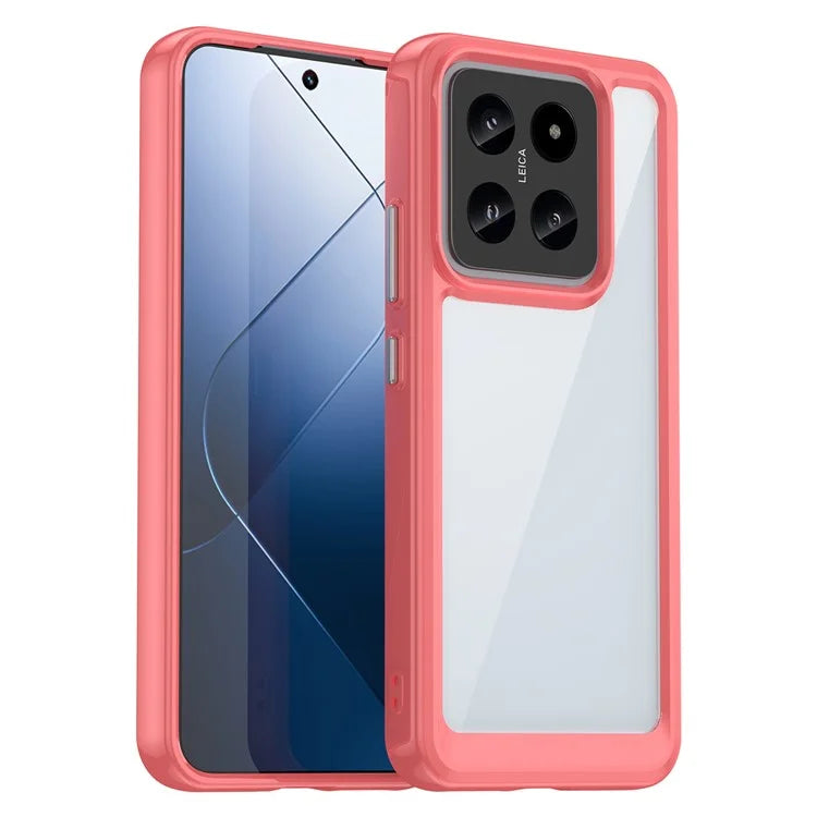 For Xiaomi 14 Case Anti-drop Shockproof TPU+Acrylic Mobile Phone Back Protector