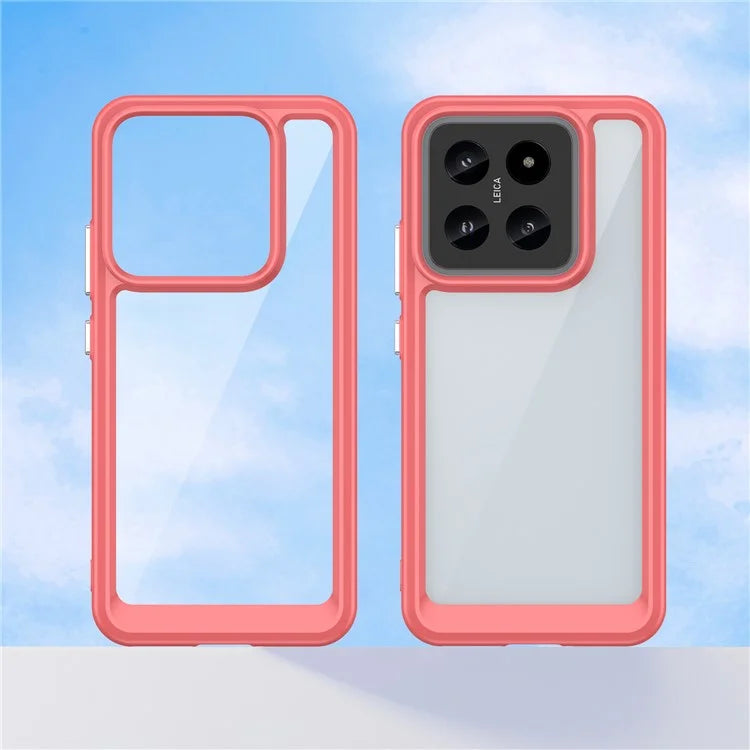 For Xiaomi 14 Case Anti-drop Shockproof TPU+Acrylic Mobile Phone Back Protector